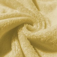 Tissu éponge bambou douce jaune vanille - Mondial Tissus