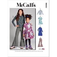 Patron McCall's 8353 - Haut, Robe, et pantalon en tricot enfant - 3 à 6 ans - McCall's - Mondial Tissus