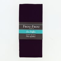 Grand coupon tissu uni 142x70cm viscose violet - Frou Frou - Mondial Tissus