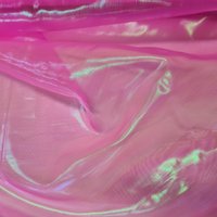 Tissu voile organza transparent iridescent fuchsia - Mondial Tissus
