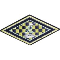 Écusson losange vichy jaune - Mondial Tissus