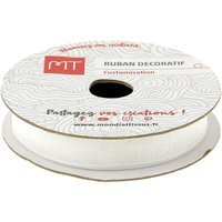 Bobine ruban organza blanc 9 mm - MT - Mondial Tissus