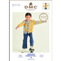 Brochure leaflet DMC gilet enfant Merino Essentiel - DMC - Mondial Tissus