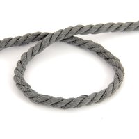 Cordon coton torsade gris anthracite 3mm - MT - Mondial Tissus