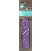 Biais thermocollant 20x2m pois violet clair - Frou Frou - Mondial Tissus