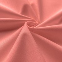 Tissu coton uni Cristina corail - Mondial Tissus