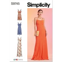 Patron simplicity S9745.k5 - robe droite 36 à 44 - Simplicity - Mondial Tissus