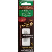 Aiguille appliqué Sharps n° 9-12 or et noir x6 - Clover - Clover - Mondial Tissus