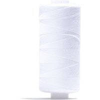 Bobine de fil tous tissus 500 mètres 100 % polyester Blanc - MT - Mondial Tissus