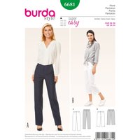 Patron burda 6681 pantalon - Burda - Mondial Tissus