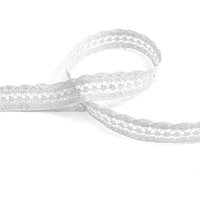 Ruban dentelle 20 mm blanc - MT - Mondial Tissus