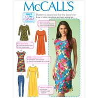 Patron McCall's 7122Y Leggings, robes et tuniques style tente 34-42 - McCall's - Mondial Tissus