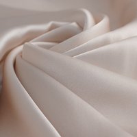 Satin soie uni nude - Mondial Tissus