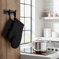 Gant et manique essentiel noir - MT - Mondial Tissus