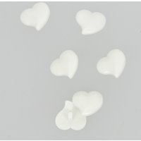 Boutons forme cœur blanc 18 mm MT - MT - Mondial Tissus