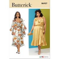 Patron Butterick B6927W3 Robe Femme 58-66 - Butterick - Mondial Tissus