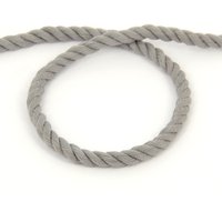 Cordon coton torsade gris perle 5mm - Mondial Tissus