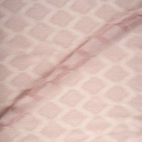 Tissu voile losanges rose nude - Mondial Tissus