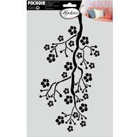 Pochoir déco branches sakura 20x30cm - Aladine - Mondial Tissus