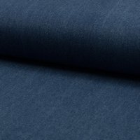 Tissu denim stretch bleu brut - Mondial Tissus