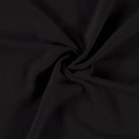 Toile viscose lin unie noir - Mondial Tissus