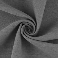 Tissu toile polyester lin gris - Mondial Tissus