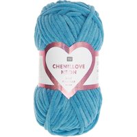 Fil à crocheter Chenillove bleu néon 008 55M - Rico Design - Rico Design - Mondial Tissus