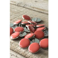Lot de 2 boutons Chic corail 20 mm - Eglantine et Zoé - Mondial Tissus