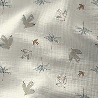 Tissu double gaze hirondelle écru - DOMOTEX - Mondial Tissus