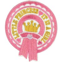 Écusson macaron little pricness - Mondial Tissus