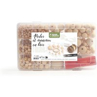Coffret perles et anneaux bois 747 pièces - Graine Créative - Mondial Tissus