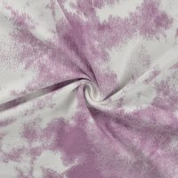 Tissu French terry imprimé tie and dye violet - Mondial Tissus