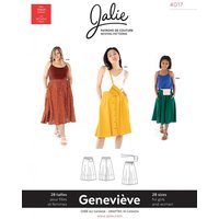 Patron Jalie 4017 Geneviève jupe ample à taille élastique pour enfant et adulte - Jalie - Mondial Tissus