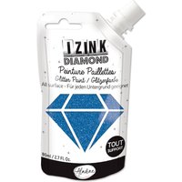 Peinture textile 3D paillettes izink diamond bleu 80 ml - Aladine - Mondial Tissus