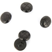 Boutons effet cuir noir 15 mm - MT - Mondial Tissus