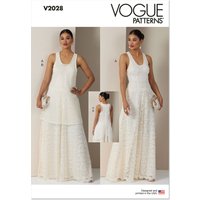 Patron Vogue V2028H5 Femme Robe évasée 34 au 42 - Vogue - Mondial Tissus