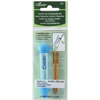 Aiguille à repriser courbé 2.50 x 70 mm x2 - Clover - Clover - Mondial Tissus