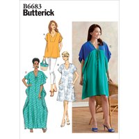 Patron Butterick B6683Y Top,Blouse Femme 32-42 - Butterick - Mondial Tissus