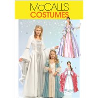 Patron McCALL's M5731KIDS Robe de princesses pour Enfant 3 à 8 ans - McCall's - Mondial Tissus