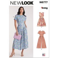 Patron New Look N°6777 robe combinaison femme 36 au 48 - Newlook - Mondial Tissus