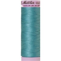 Bobine de fil mettler silk finish cotton 150m bleu aqua col. 0611 - Mettler - Mondial Tissus