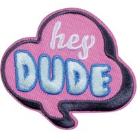 Écusson bulle rose hey dude - Mondial Tissus