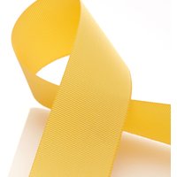 Ruban gros grain chapeau - Jaune foncé 39 mm - MT - Mondial Tissus
