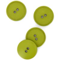 Boutons plats 2 trous vert kaki 23 mm - MT - Mondial Tissus