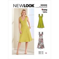 Patron new look 6669 robe couture 38-50 - Newlook - Mondial Tissus