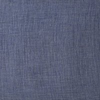 Tissu double gaze mélangé bio chiné bleu moyen - Mondial Tissus