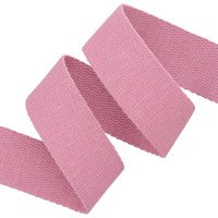 Sangle coton vieux rose trame Lurex or 23 mm - MT - Mondial Tissus