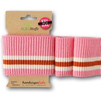 Poignet bord-côte bio cuff me Ripp rose - Albstoffe - Albstoffe - Mondial Tissus