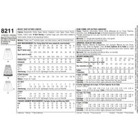 Patron Simplicity S8211.D5 - Jupe Dame 32 - 40 - Simplicity - Mondial Tissus