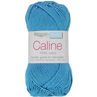 Pelote fil à tricoter Caline 50g 100% coton mercerisé - Col. 142 Bleu Ciel - Mondial Tissus